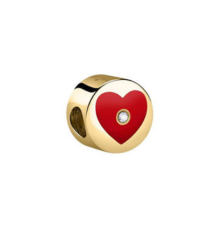 Morellato Romantic Heart-Shaped Pendant with Golden Beads Scz1198 