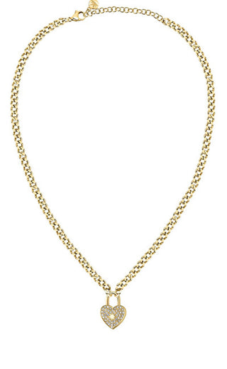 Morellato Collana Romantica Placcata Oro Con Cristalli Abbraccio Sabg25