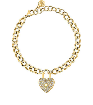 Morellato Bracciale Romantico Placcato Oro Con Cristalli Abbraccio Sabg29