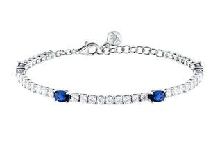 Morellato Tennis Bracciale with blue zircons Tesori SAIW268