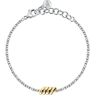 Morellato Pulsera bicolor de acero de calidad Torchon Sawz08 