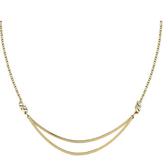 Morellato Collar de cristal Torchon chapado en oro de calidad Sawz01 