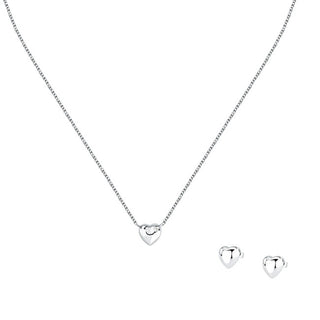 Morellato Heart-shaped silver jewelry set Nobile SAZN01 (Orecchini, Collana)