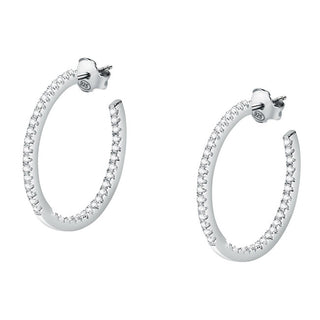 Morellato Orecchini A Cerchio In Argento Tesori Saiw147 Con Zirconi