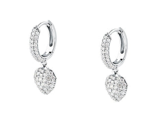 Morellato Silver hoop Orecchini Hearts con zircons Nobile SAZK08