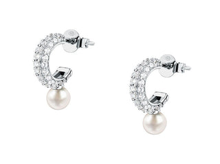 Morellato Orecchini In Argento Con Vera Perla E Zirconi Cubici Perla Sxu52