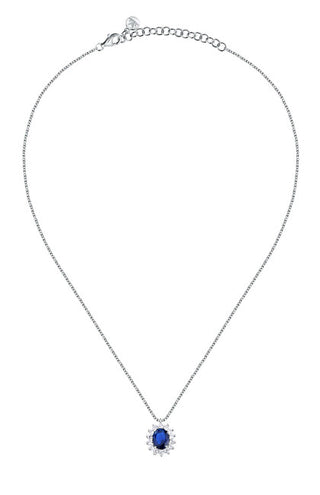 Morellato Elegante Collana In Argento Con Zirconi Blu Tesori Saiw279