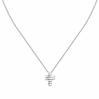 Morellato Collana In Argento Riciclato Con Diamanti Cross Diamonds Saye01