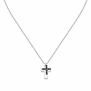 Morellato Collana In Argento Con Zirconi Cubici Cross Tennis Satt22