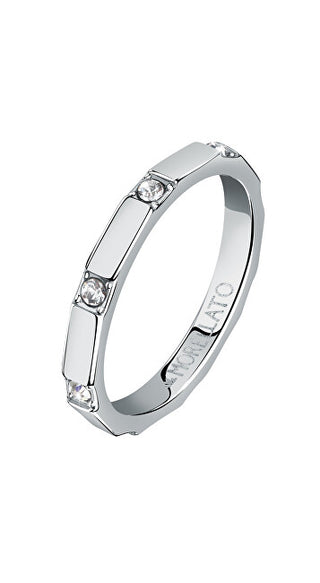 Morellato Elegante Anello In Acciaio Con Cristalli Motown Sals85 - Circuito: 65 Mm