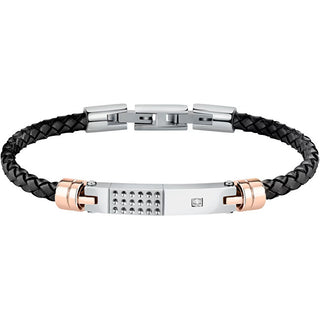 Morellato Stylish men´s leather Bracciale Moody SQH56