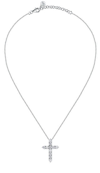 Morellato Elegante Collana In Argento Con Grande Croce Tesori Saiw116