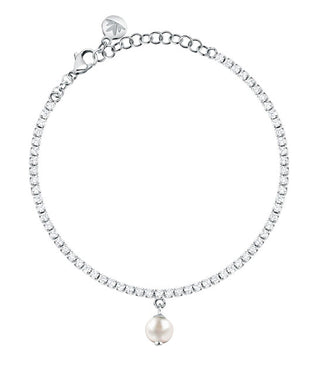 Morellato Tennis silver Bracciale con real pearl Perla SXU58