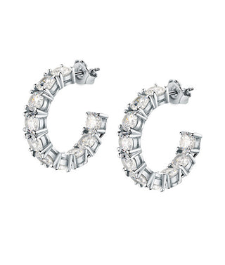 Morellato Orecchini A Cerchio In Argento Scintillante Con Zirconi Tesori Saiw119