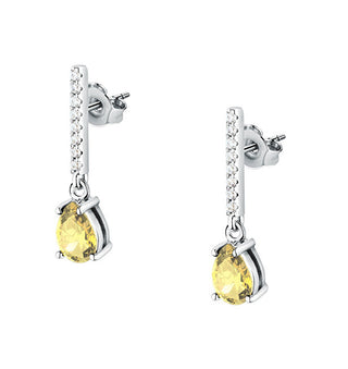 Morellato Sparkling Drop Earrings in Recycled Silver Tesori Saiw196 