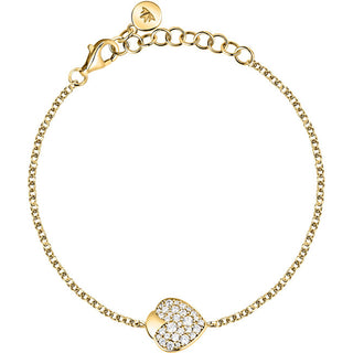 Morellato Bracciale Istanti Savz18 Con Cuore Placcato Oro Scintillante