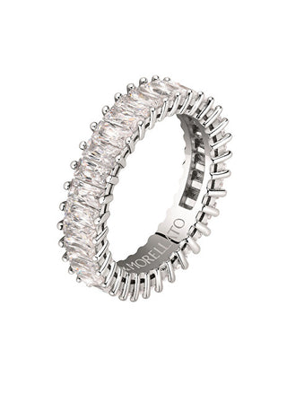 Morellato Anello Scintillante Con Zirconi Trasparenti Baguette Savp100 - Circuito: 54 Mm