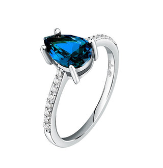 Morellato Elegante Anillo de Plata con Circonitas Tesori Saiw2040 - Circunferencia: 54 Mm 