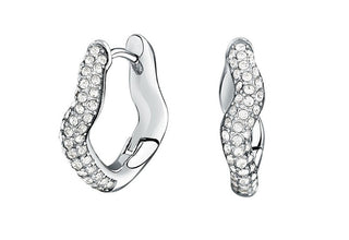 Morellato Wavy steel Orecchini with crystals Design SAYP10