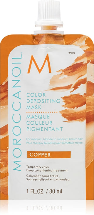 Bright Copper Toning Hair Mask (Color Depositing Mask) - Volume: 30 ml