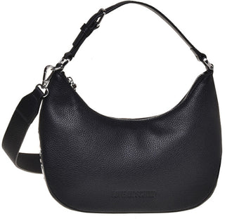 Love Moschino Borsa Da Donna Banana nera ovale mezza luna