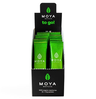 Moya Matcha To Go! Tè Verde Giapponese Biologico Tradizionale - 24 X 1,5 G