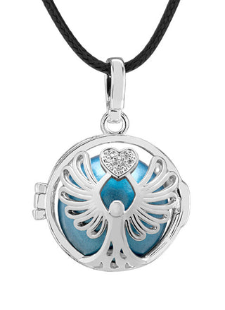 Mummy Bell Collana Da Donna Con Campanellino Metallico Blu Message K10Pmm18