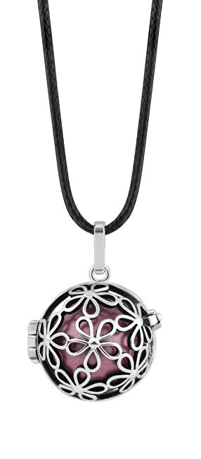 Mummy Bell Collana Da Donna Jingle Bell Piccoli Fiori - Viola K2Sf18