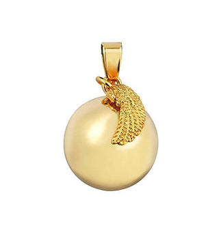 Mummy bell Pregnancy bell Angel wing gold