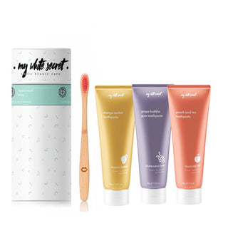 My white secret Fruit paste + toothbrush set