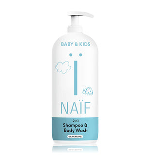 Naïf 2-in-1 washing gel e shampoo per bambini e babies Shampoo & detergente corpo - 500 ml - Ricarica