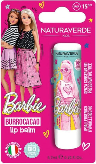 Naturaverde Naturaverde Kids - Mattel Barbie - Batom de Cacau de Morango com Manteiga de Karité Bio 