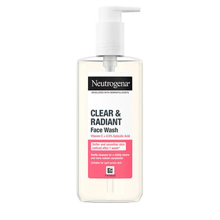 Neutrogena Gel Detergente Illuminante Per Pelli Problematiche Clear & Radiant (Detergente Viso) 200 Ml