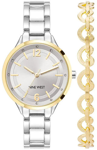 Nine West Set Regalo Orologio E Bracciale Nw/2797Ttst