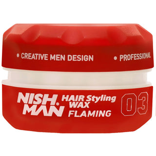 Nishman Hair Wax Flaming 03 Pomada à base de água 150 ml 
