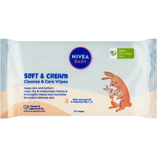Nivea Salviette detergenti e curative Baby Soft & Cream