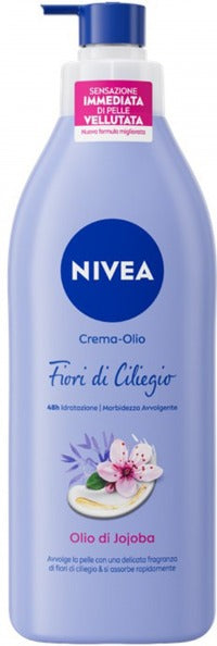 Nivea Nivea Body Crema Olio Pump Fiori Di Ciliegio Olio Di Jojoba 400 Ml