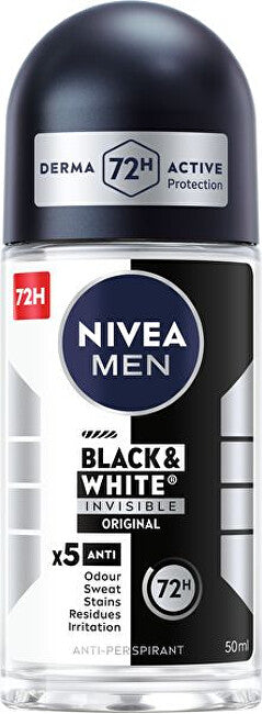 Nivea Invisible For Black & White Original Antitraspirante Roll-On Per Uomo 50 Ml
