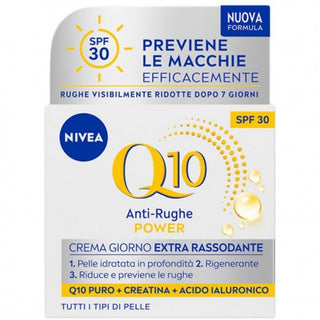 Nivea Nivea Viso Q10 Power Crema Anti-Rughe Giorno Extra Rassodante Spf30 Per Tutti I Tipi Di Pelle 50 Ml