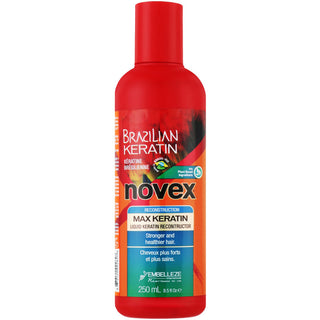 NOVEX Brazilian Keratin, Ricostruttore di cheratina liquida idrolizzata, 250 ml