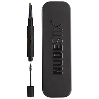 Nudestix Voděodolný stylus na obočí s oboustranným krémovým gelem 2 v 1, hnědý 0,2 g