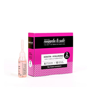 Set Duo, Nuggela e Sule, Keratin Hyaluronic, balsamo per il trattamento dei capelli, riparatore e rinforzante, capelli danneggiati, 2 pz, 10 ml