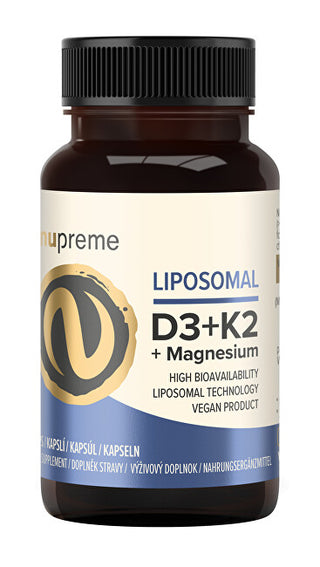 Nupreme Liposomal Vitamin D3 + K2 30 Capsules 