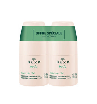 Nuxe Reve de Thé ball deodorant set (Fresh-Feel Deodorant 24h Duo) 2 x 50 ml