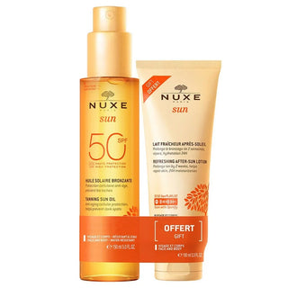 Nuxe Sonnenbräunungs-Solaröl LSF 50 150 ml + KOSTENLOSE frische Aftersun-Milch 100 ml