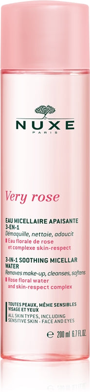 Nuxe Very Rose Beruhigendes Mizellenwasser 3 in 1 für normale Haut, 200 ml
