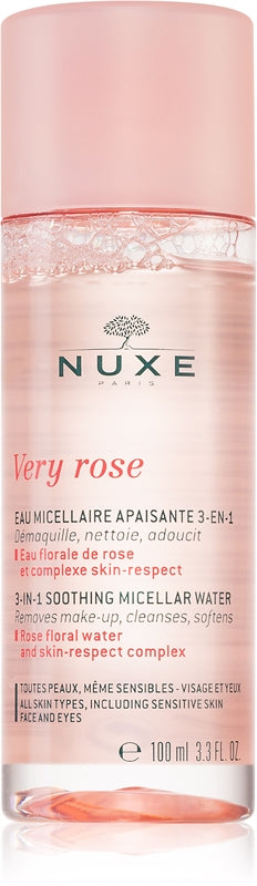 Nuxe Very Rose Beruhigendes Mizellenwasser für Gesicht und Augen, 100 ml