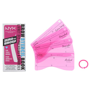 Set Nyx Zero To Brow Shaping Polvere per sopracciglia 4 pezzi