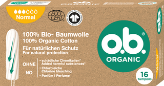 O.b. Organic Normal Tampons - Variant: 16 pcs