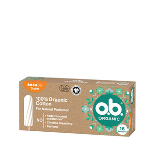 O.b. Organic Super tampons - Variant: 16 pcs